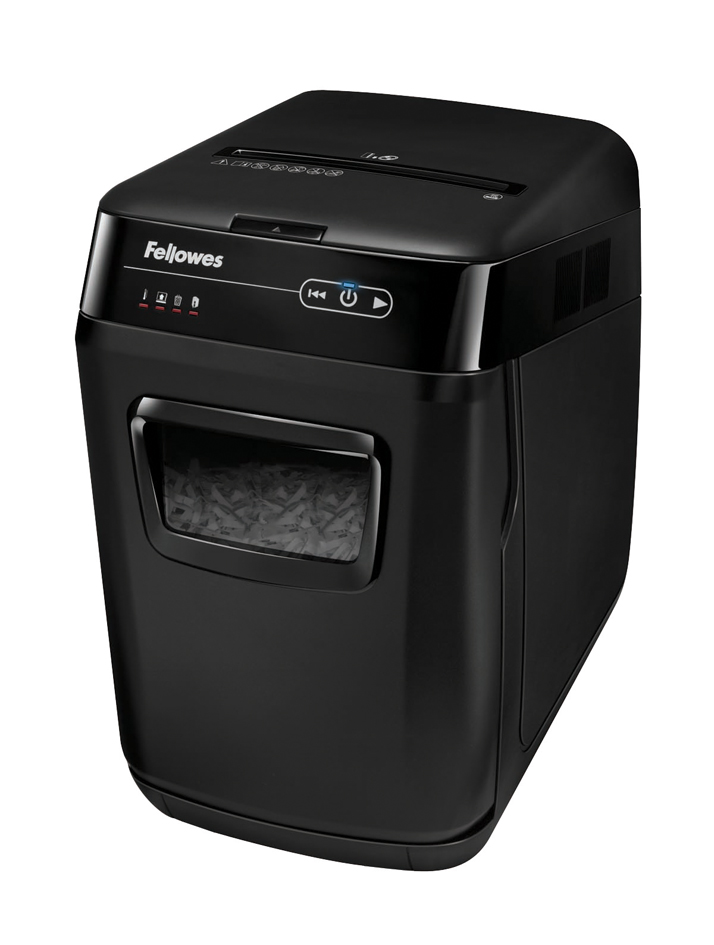 130C-HeroLeft-3 Fellowes Aktenvernichter AutoMax 130C, Partikel 4 x 51 mm