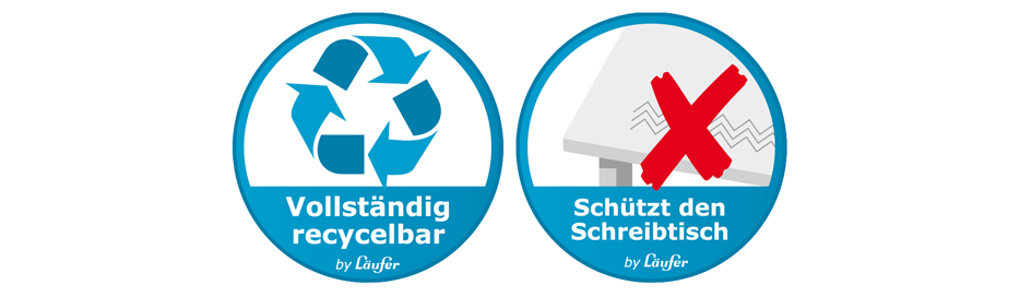 recy-u-schutz-pikto589325d09807d Läufer Schreibunterlage DURELLA TRANSPARENT, glasklar