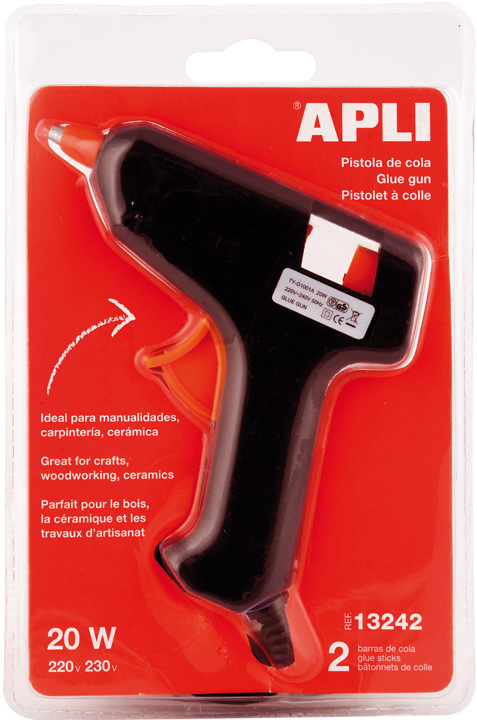 013242cd agipa Klebepistole, in Blisterverpackung