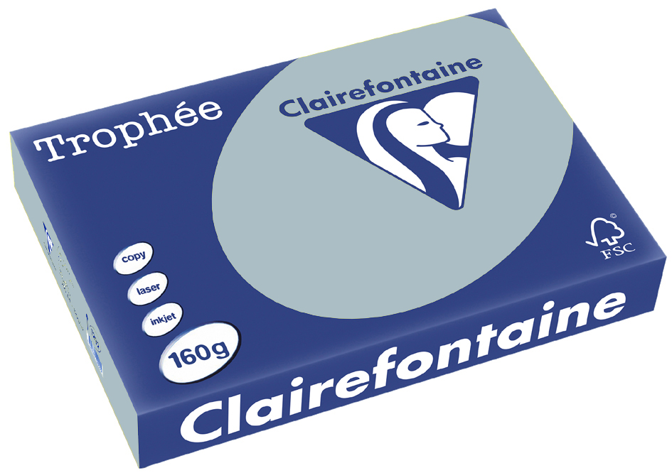 68b922bbe803e3c998bf649aafa3505b Clairefontaine Trophée Papier 2633C, A4, 160 g/m² - hellblau - hellblau