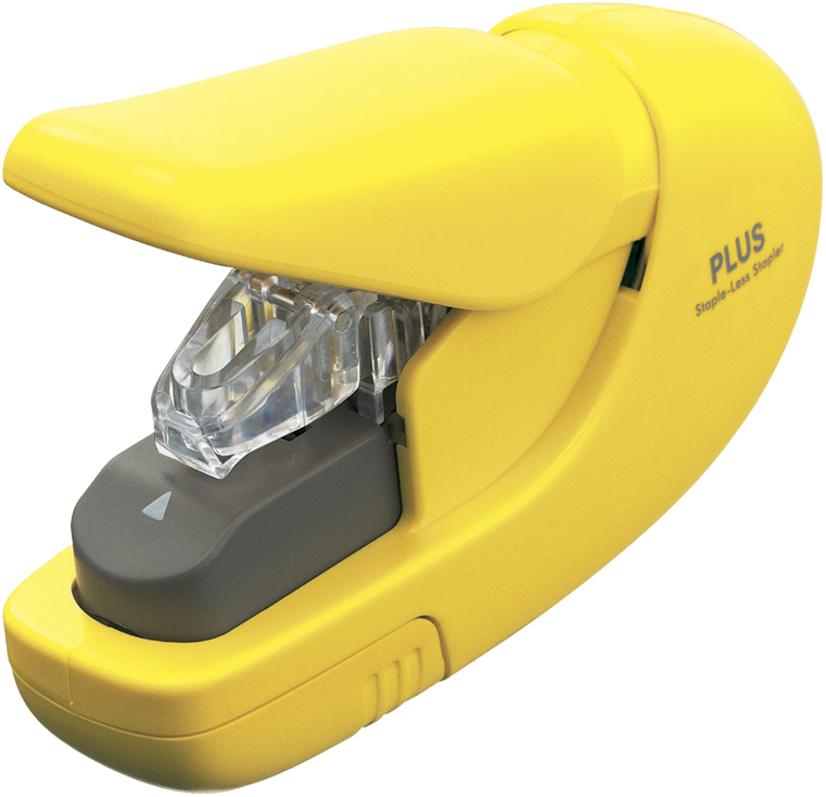 31149A1 PLUS JAPAN Heftgerät SL-106AB klammerlos, weiß