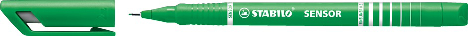 189_36589337b80ccb6 STABILO Fineliner sensor, Strichstärke: 0,3 mm, grün