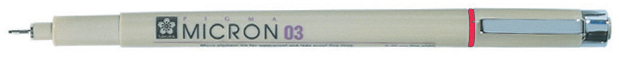 SAKURA Fineliner PIGMA MICRON 03, rot