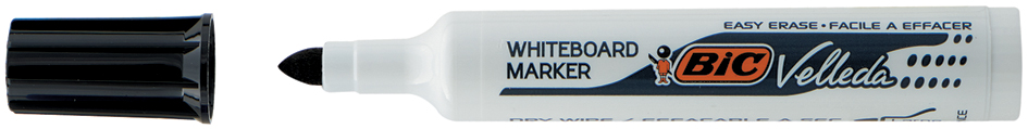 BIC Whiteboard-Marker Velleda 1711, Rundspitze, schwarz