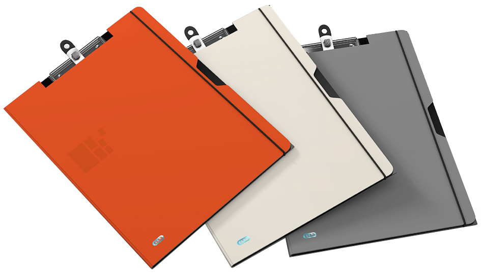 Klemmbrett_Farben58934093a0d08 ELBA for Business Schreibmappe, aus PP, grau