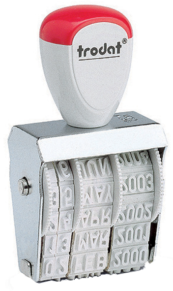 1010589347c58ec1f trodat Datumstempel 1010, Abdruckgröße: 4 x 26 mm, SB-
