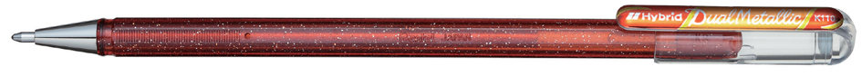 K110-DFX Pentel Hybrid Gel-Tintenroller ´Dual Pen´, schwarz/rot