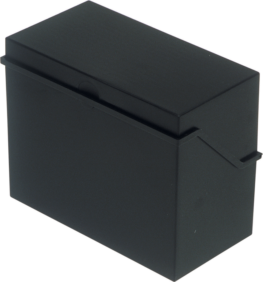 H62146_95_E_1_30058932abfcb28e helit Klein-Karteikasten A5 quer, schwarz, unbestückt
