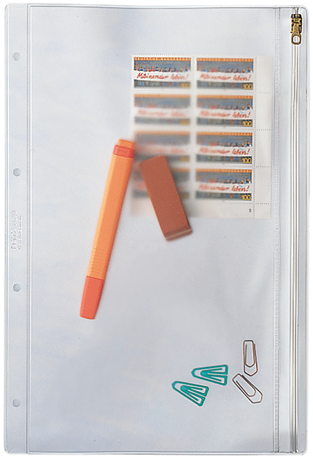 4040589361eddff17 LEITZ Reißverschlusstasche, DIN A5, PVC, genarbt, 0,20 mm
