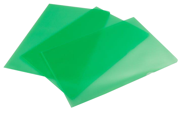 proOFFICE Sichthülle, DIN A4, PP-Folie, genarbt, grün