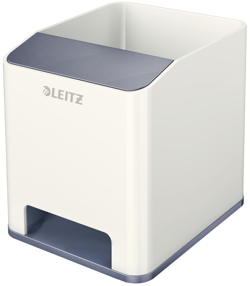 LEITZ Sound Stifteköcher WOW Duo Colour, 2 Fächer, gelb