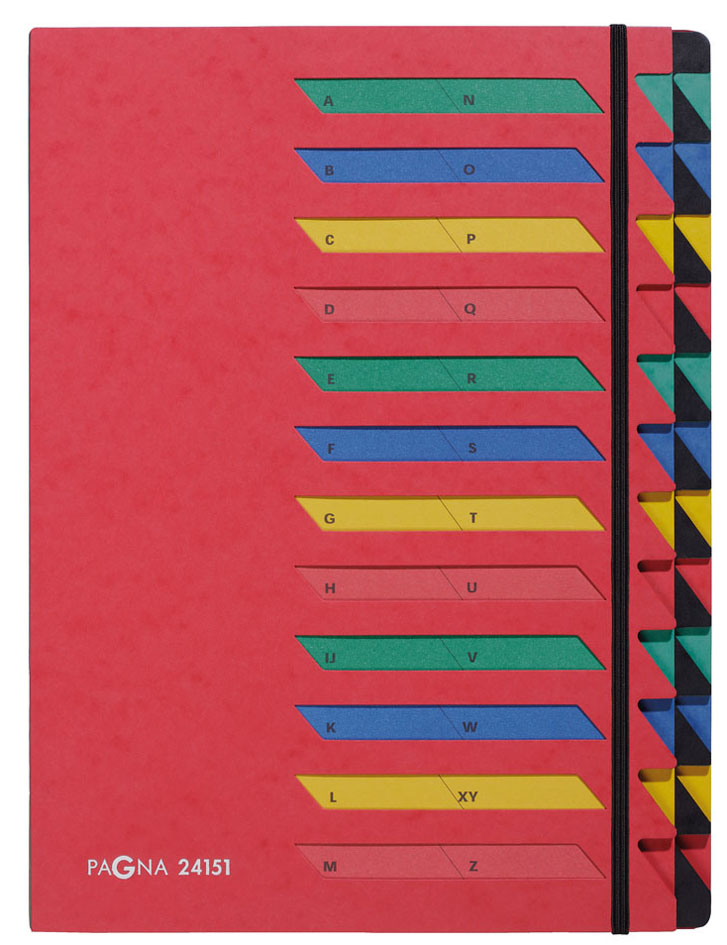 PAGNA Ordnungsmappe DESKORGANIZER A-Z, 24 Fächer, schwarz