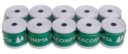 40510E589370e09b229 EXACOMPTA Kassenrollen, 57 mm x 20 m x 12 mm, extra weiß