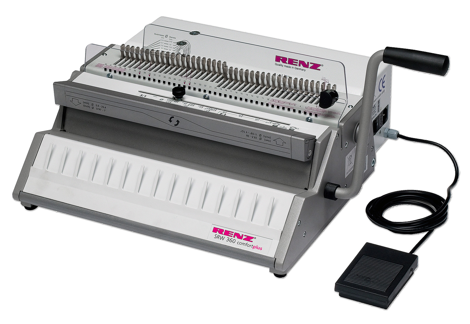 2c8351c2047a412998f2fce7224c4fc5 Draht-Bindemaschine 3:1, RENZ SRW 360 comfort plus