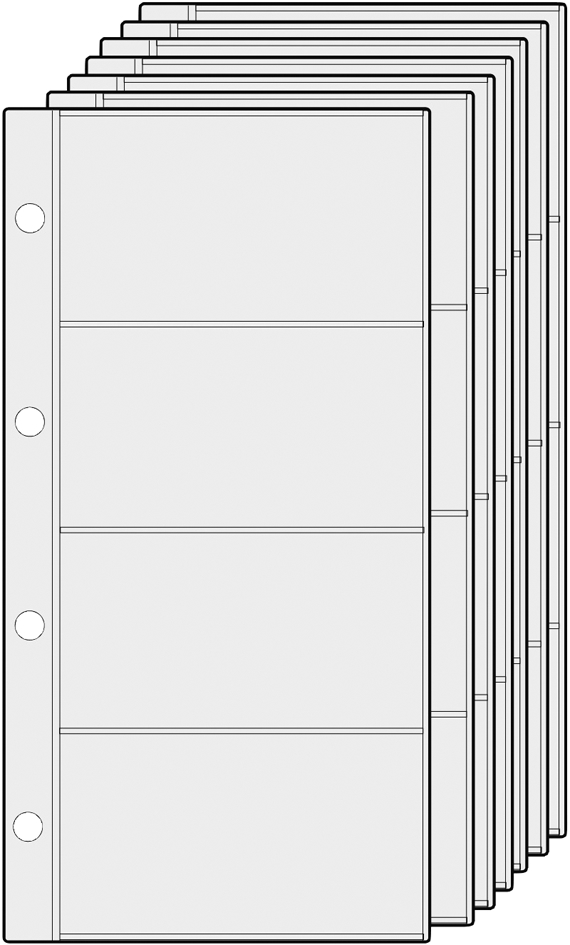 101258933f6c1b2a7 Alassio Ringbucheinlagen für Visitenkarten-Ringbuch