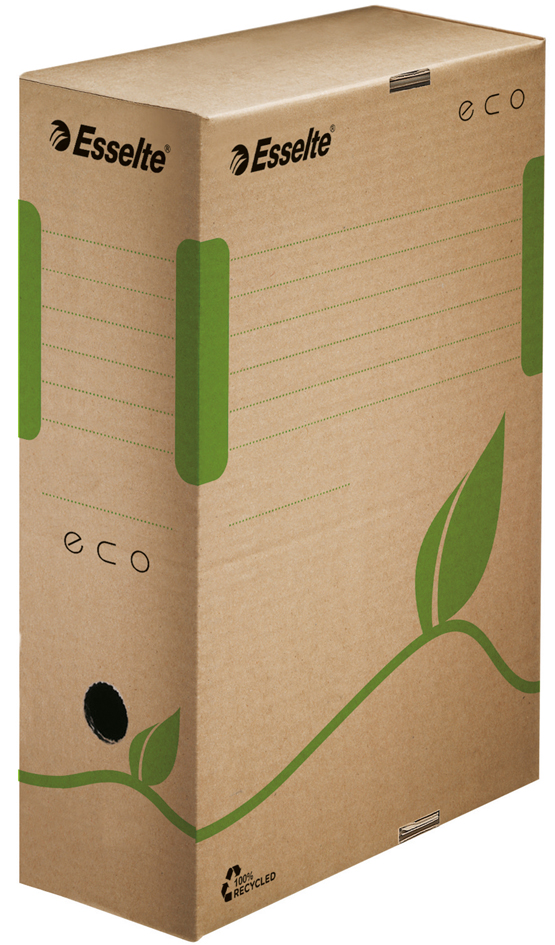 623917_BA-ECO-Dos-de-1005893673c27777 Esselte Archiv-Schachtel ECO, DIN A4, braun, (B)100 mm