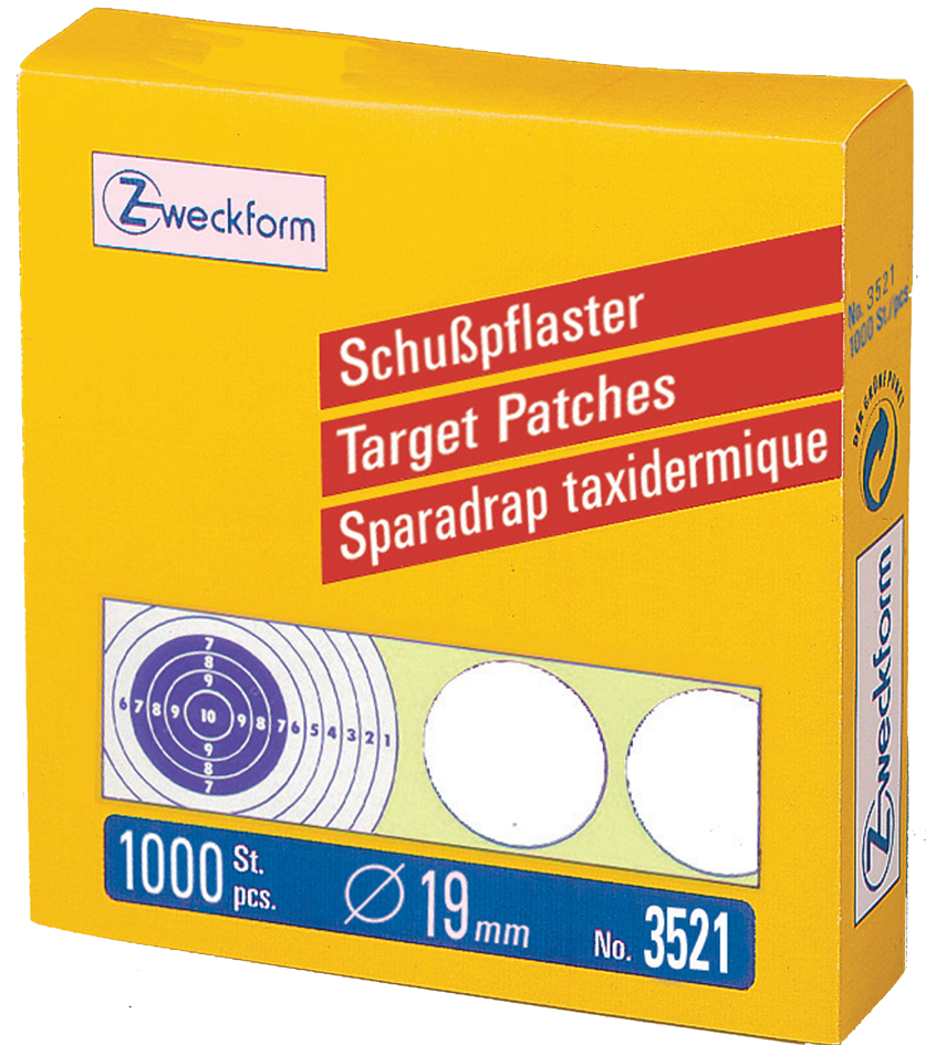 3521_pac589357ecd2e86 AVERY Zweckform Schußpflaster, schwarz, Durchmesser: 19 mm