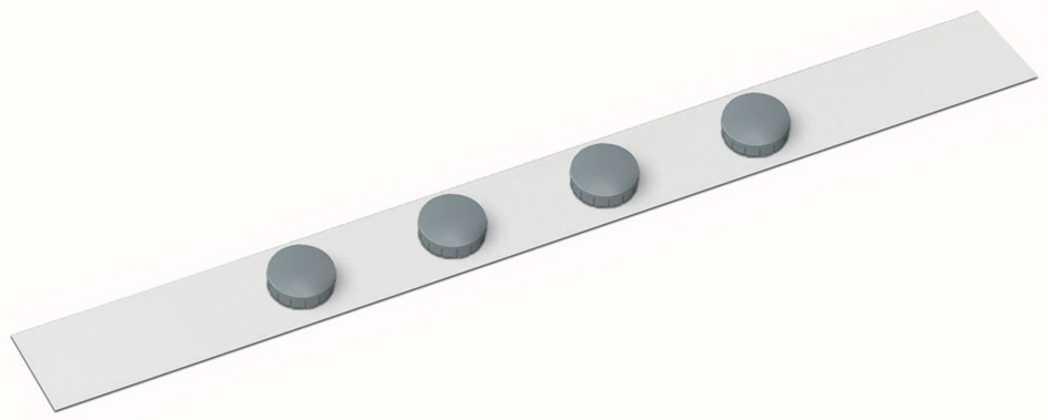 6207202 MAUL Ferroleiste standard, weiß, Maße: (B)50 x (H)1.000 mm
