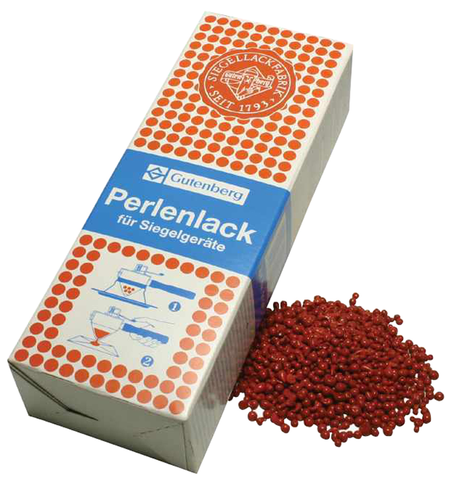 41001_perlenlack_fuer_schnellsiegler Gutenberg Siegellack Perlenlack, zinnoberrot