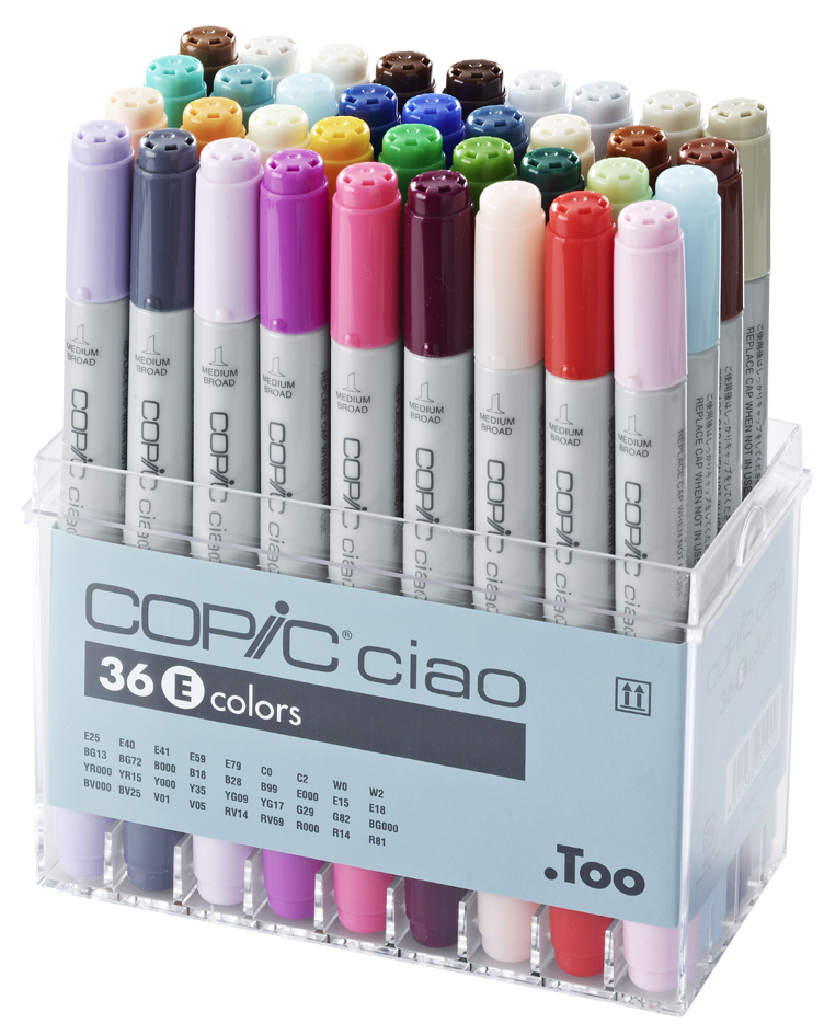 22075365 COPIC Marker ciao, 36er Set E