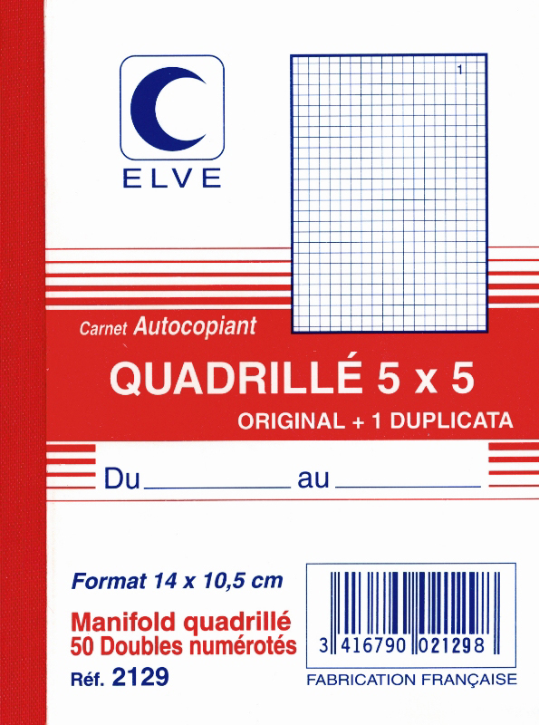 2129-couverture5893215e99ab9 ELVE Notizbuch, 105 x 140 mm, kariert (5/5)