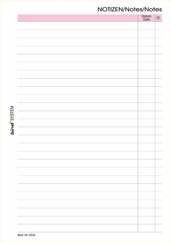 B2542_Notizen_A558933f8504140 bind Ersatzeinlagen Notizblätter Manager, A5, liniert
