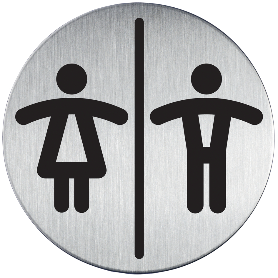 4920_235893a07f565a1 DURABLE Piktogramm ´WC Damen & Herren´, Durchmesser: 83 mm
