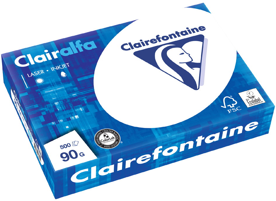 2896C Clairalfa Multifunktionspapier, DIN A4, 100 g/qm, extra weiß