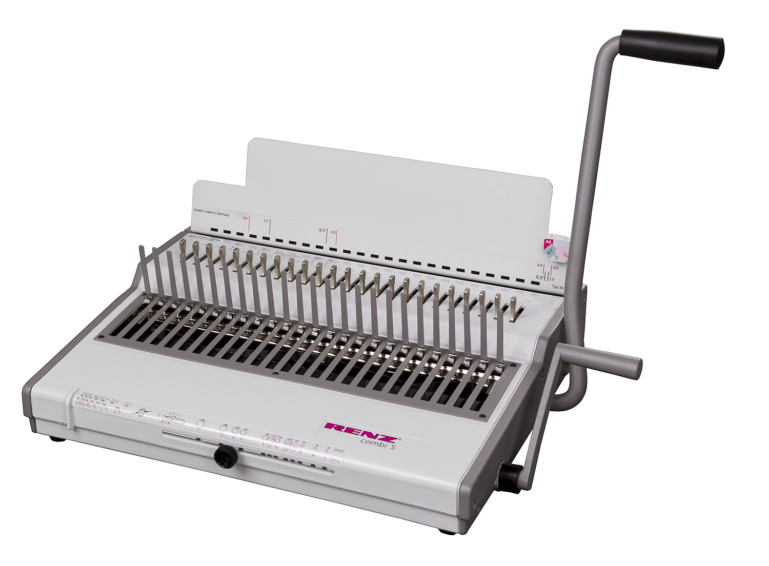 29d1ac897f4893e00657f05ddc1b714c Plastikbindemaschine RENZ Combi S