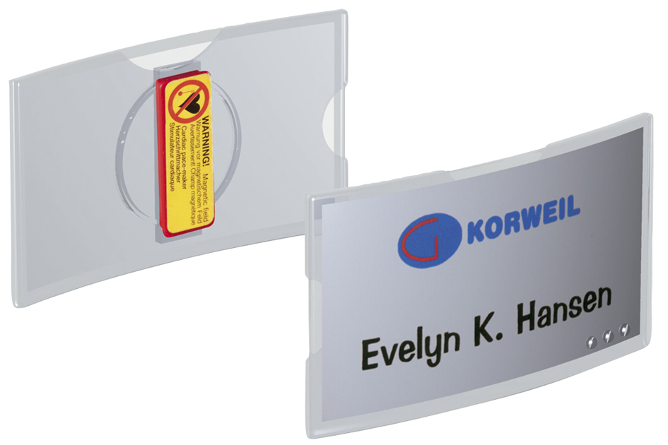 8123_19_GRP_A DURABLE Namensschilder KONVEX, mit Magnet, 75 x 40 mm
