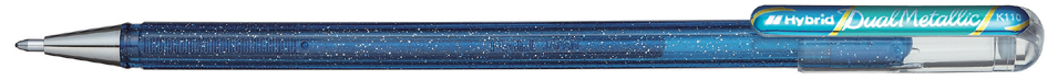 K110-DCX Pentel Hybrid Gel-Tintenroller ´Dual Pen´, schwarz/rot