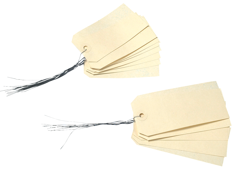 43845589af9fe7b0d0 agipa Gepäckanhänger, 120 x 57 mm, neutral, mit Draht