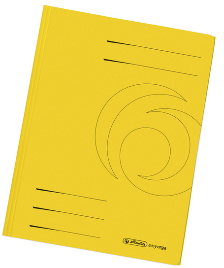11076437 herlitz Sammelmappe easyorga, DIN A4, Manilakarton, gelb