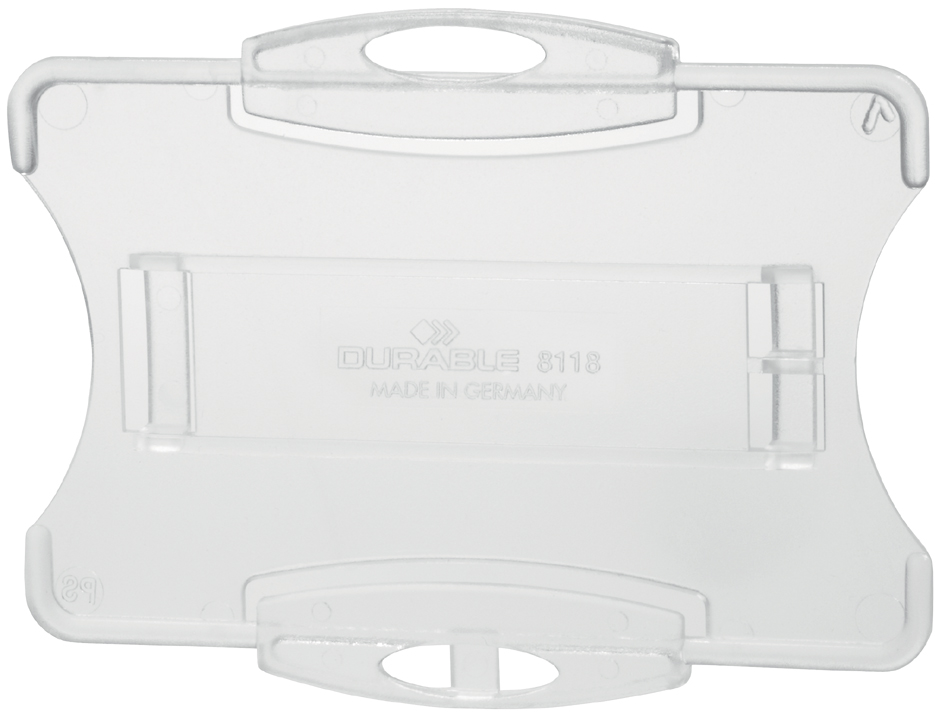 8918_19_GEN_A DURABLE Namensschild, Hartbox, 54 x 90 mm, transparent