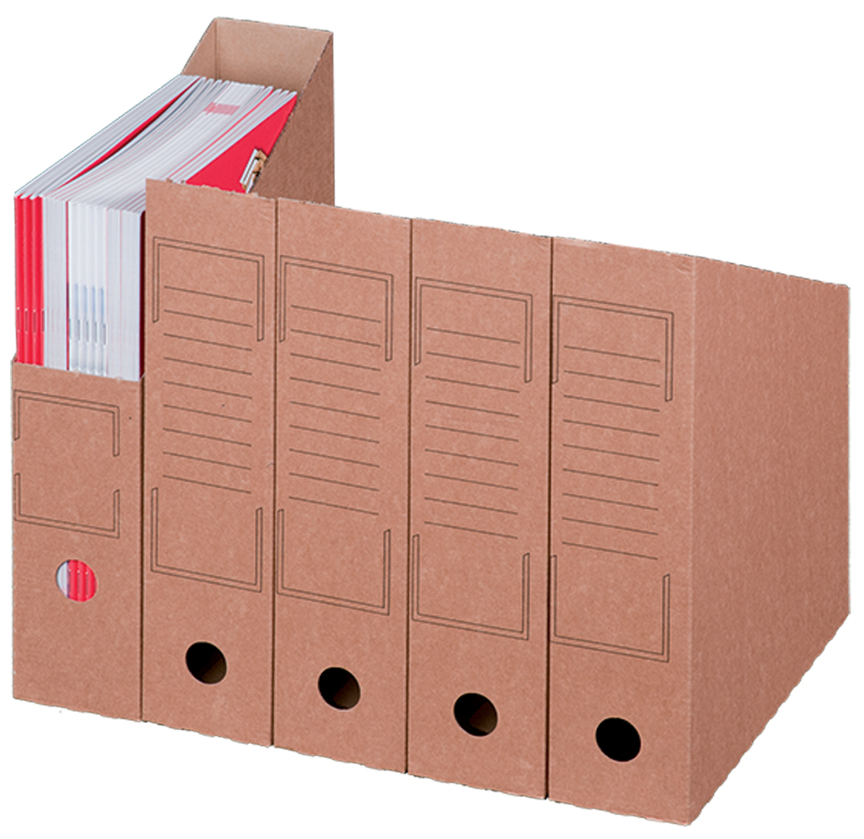 226104020589b29cc07ddf smartboxpro Archiv-Stehsammler, DIN A4, braun