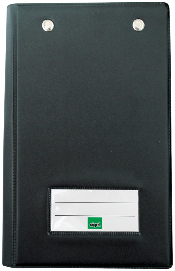 KKC626-1 sigel Kassenblock-Mappe, 120 x 180 mm, Farbe: schwarz