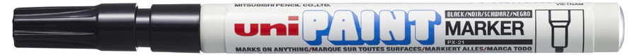 PX21_noir5893391eda9a7 uni-ball Permanent-Marker PAINT (PX-21), schwarz