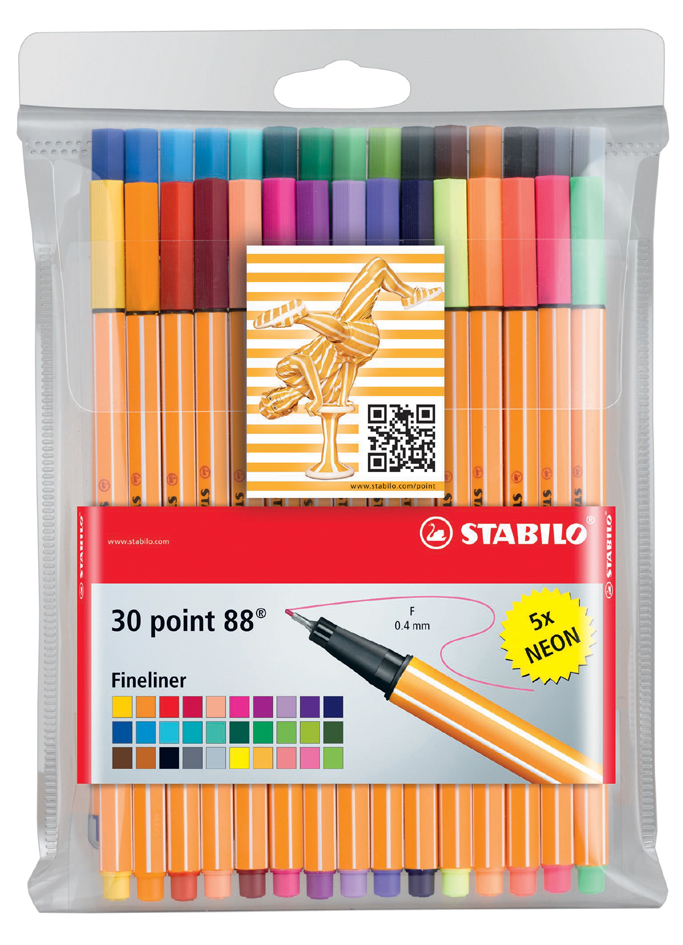 St_13704_8830-1_Assort58e4611c49f6a STABILO Fineliner point 88, 40er Kunststoff-Etui