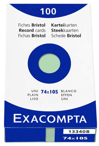 13340B_15893708c0afba EXACOMPTA Karteikarten, DIN A7, blanko, grün