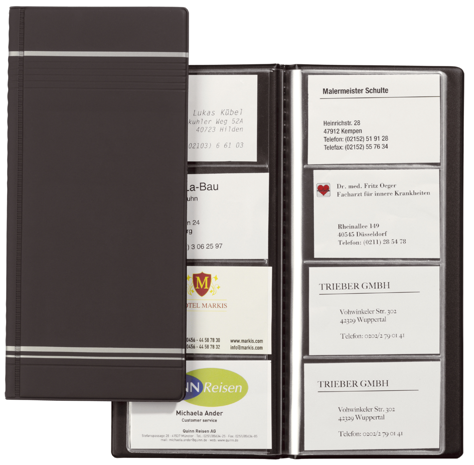 8581_58_GEN_35893a36faa00c DURABLE Visitenkarten-Album VISIFIX, matte Folie, anthrazit