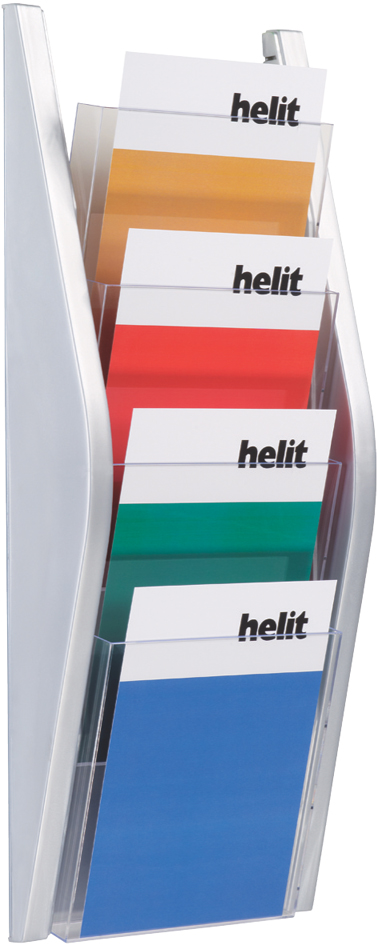 H62702_00_A_1_30058932c58a696e helit Wand-Prospekthalter, DIN A5 hoch, 4 Fächer, schwarz