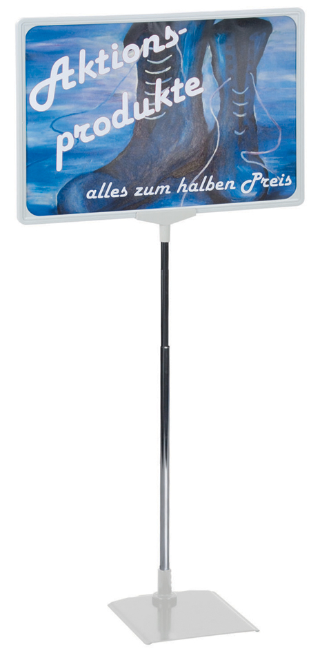 FRANKEN Infoständer / Preisständer, DIN A4, grau