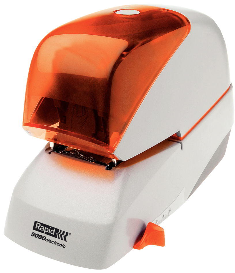 2099341158935076c1c03 Rapid Elektro-Heftgerät Supreme 5080e, silber/orange