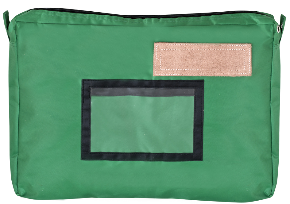 61900312589343681392c JPC Banktasche mit Dehnfalte, aus Nylon, grün
