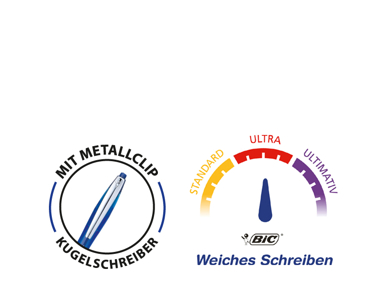 BIC Druckkugelschreiber Atlantis Soft 1.0, schwarz