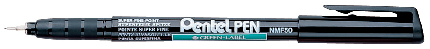 Pentel Permanent-Marker GREEN-LABEL NMF50, schwarz