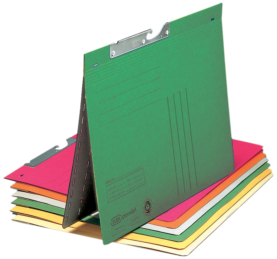 90461_904815893428a807cc ELBA Pendelhefter, DIN A4, Manilakarton, 320 g/qm, grün