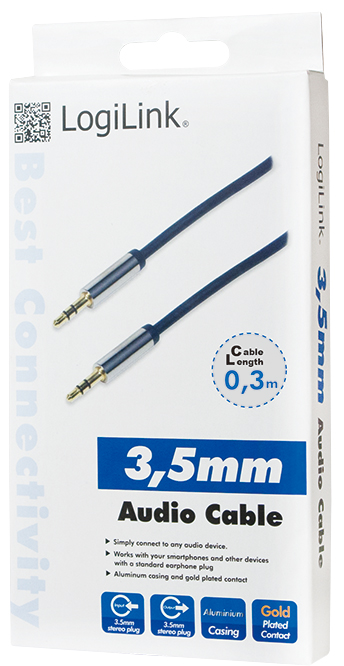 CA10030-p58931e0ab1f7f LogiLink Audiokabel, 2 x 3,5 mm Klinkenstecker, 1,5 m