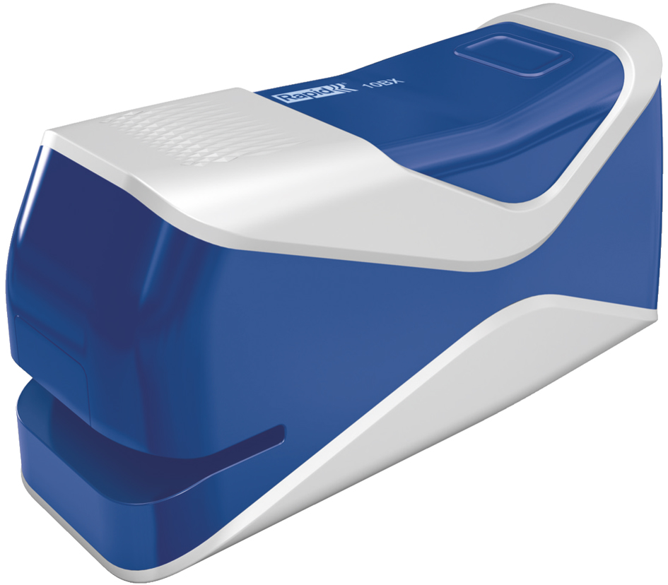 5000295589350084efa6 Rapid Elektro-Heftgerät Fixativ 10BX, blau/silber