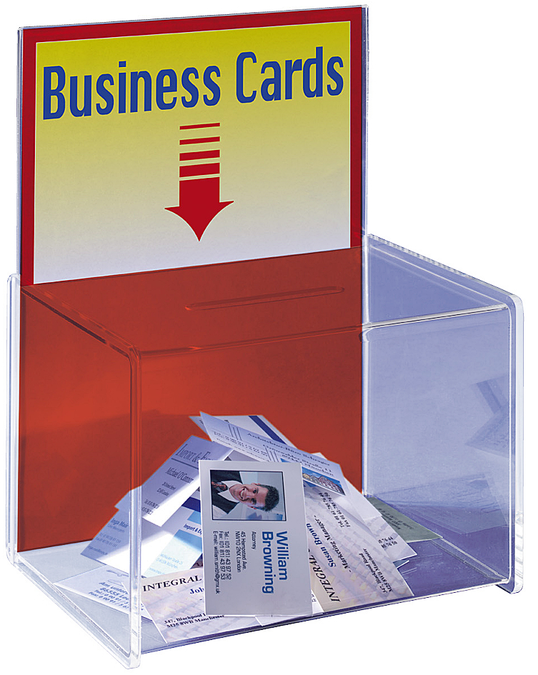 VA150 sigel Aktionsbox, Acryl, glasklar, (B)17 x (T)23 x (H)30 cm